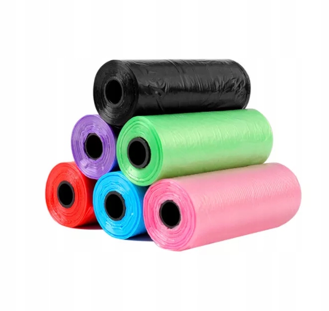 Mini worki na śmieci do kosza samochodowego małe woreczki kolorowe 15 szt