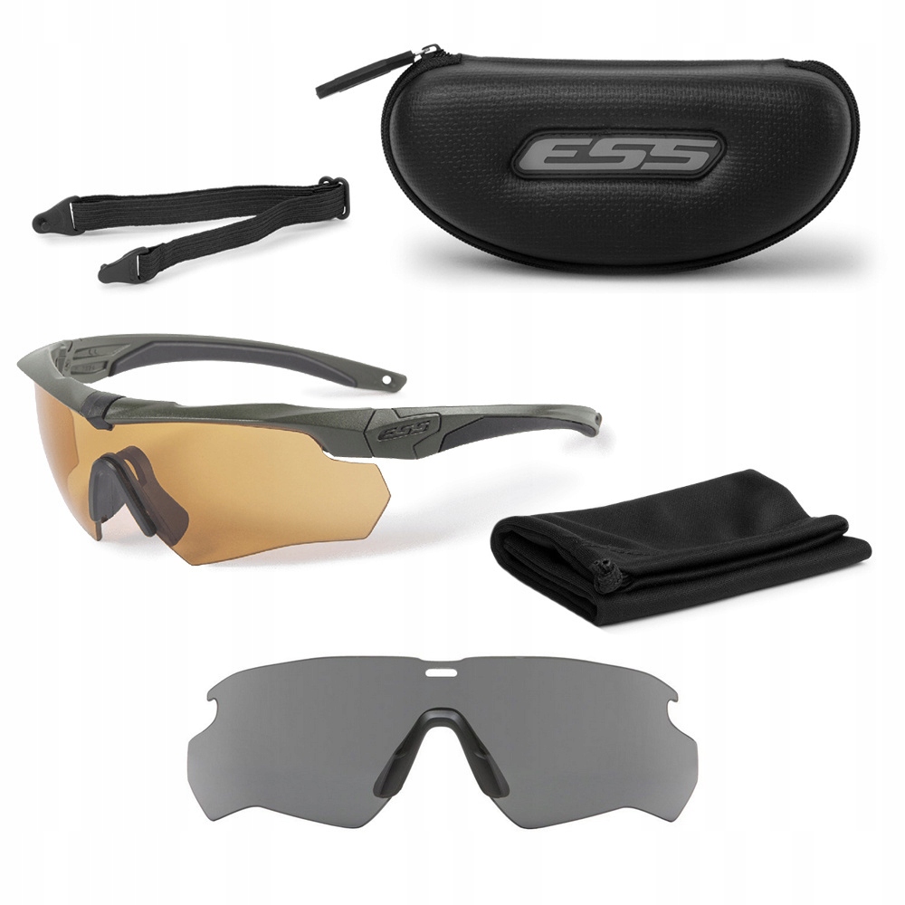 Střelecké balistické brýle Ess Crossbow 2LS Anti-Fog Bronze Grey