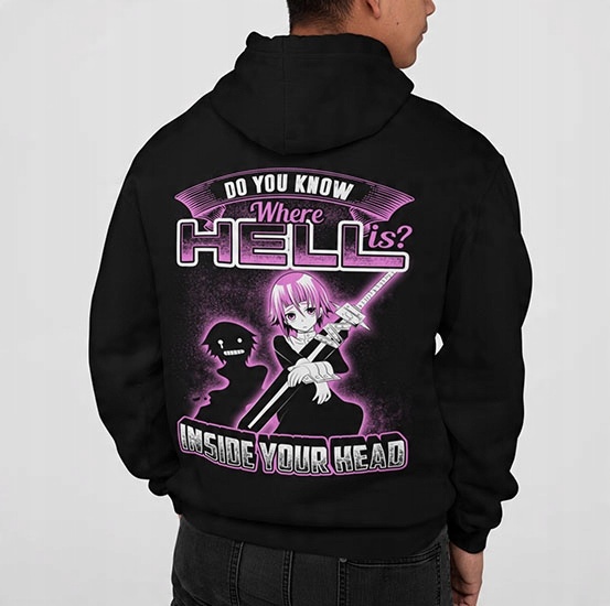 

Bluza Z Kapturem Anime Do You Know Where Is Hell