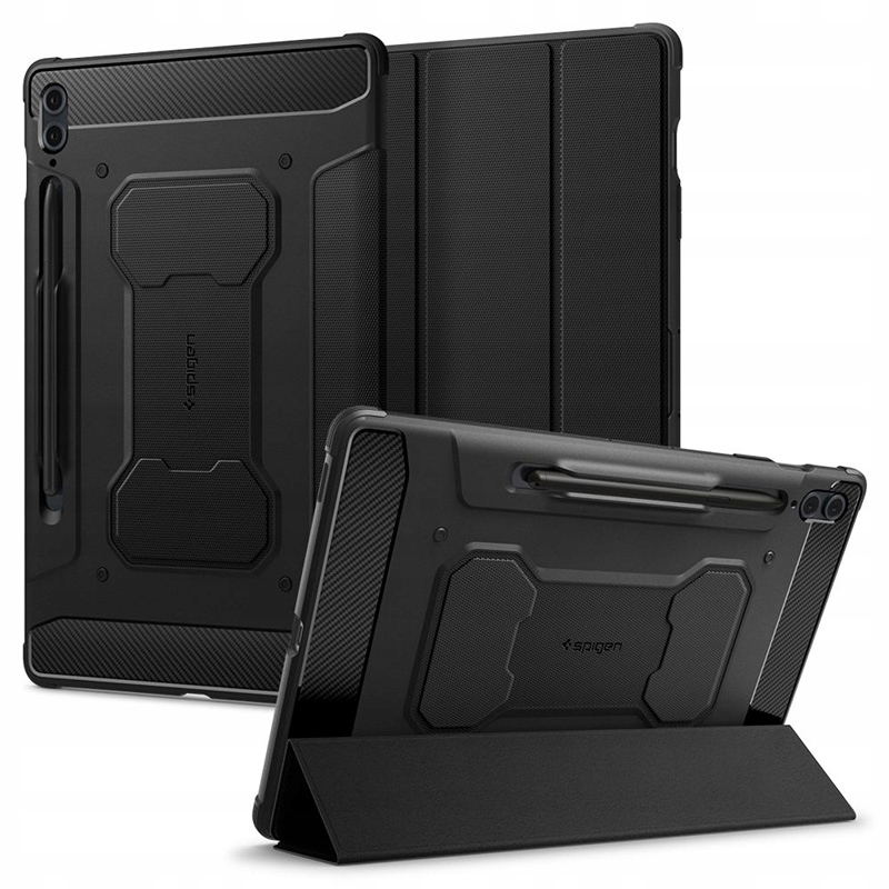 Spigen Rugged Armor Pro - Etui do Samsung Galaxy Tab S9 FE+ 12.4&quot; (Czarny)