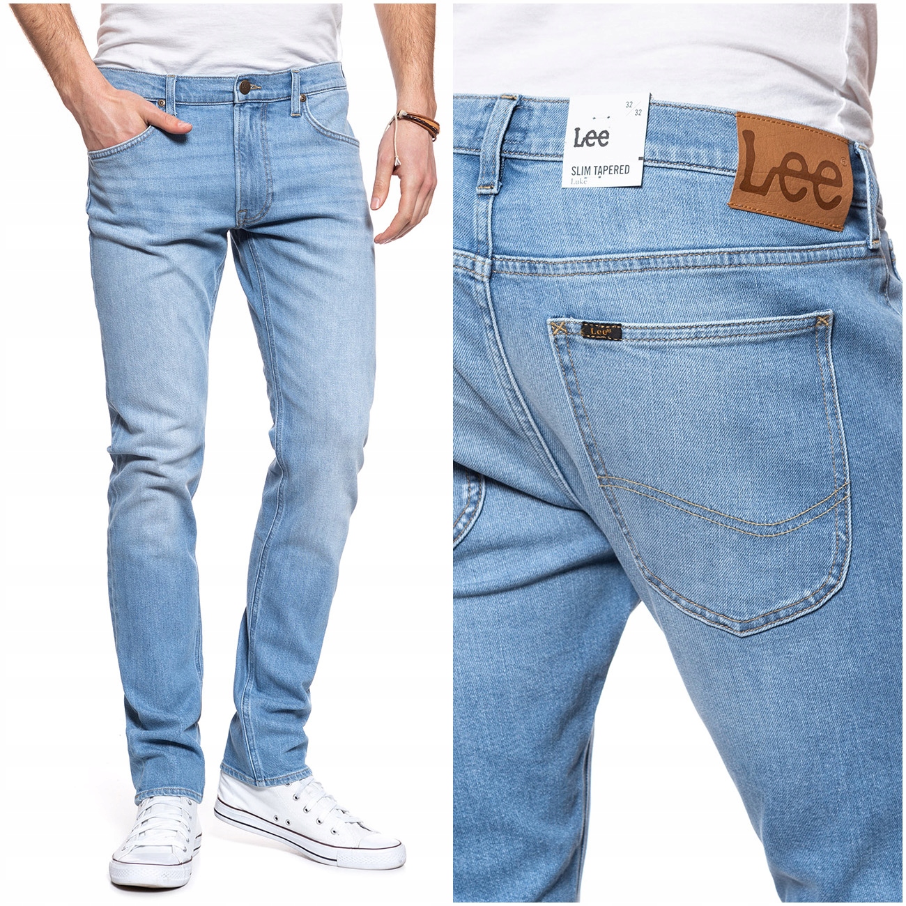 

Lee Luke Męskie Spodnie Jeansowe Rurki W32 L32