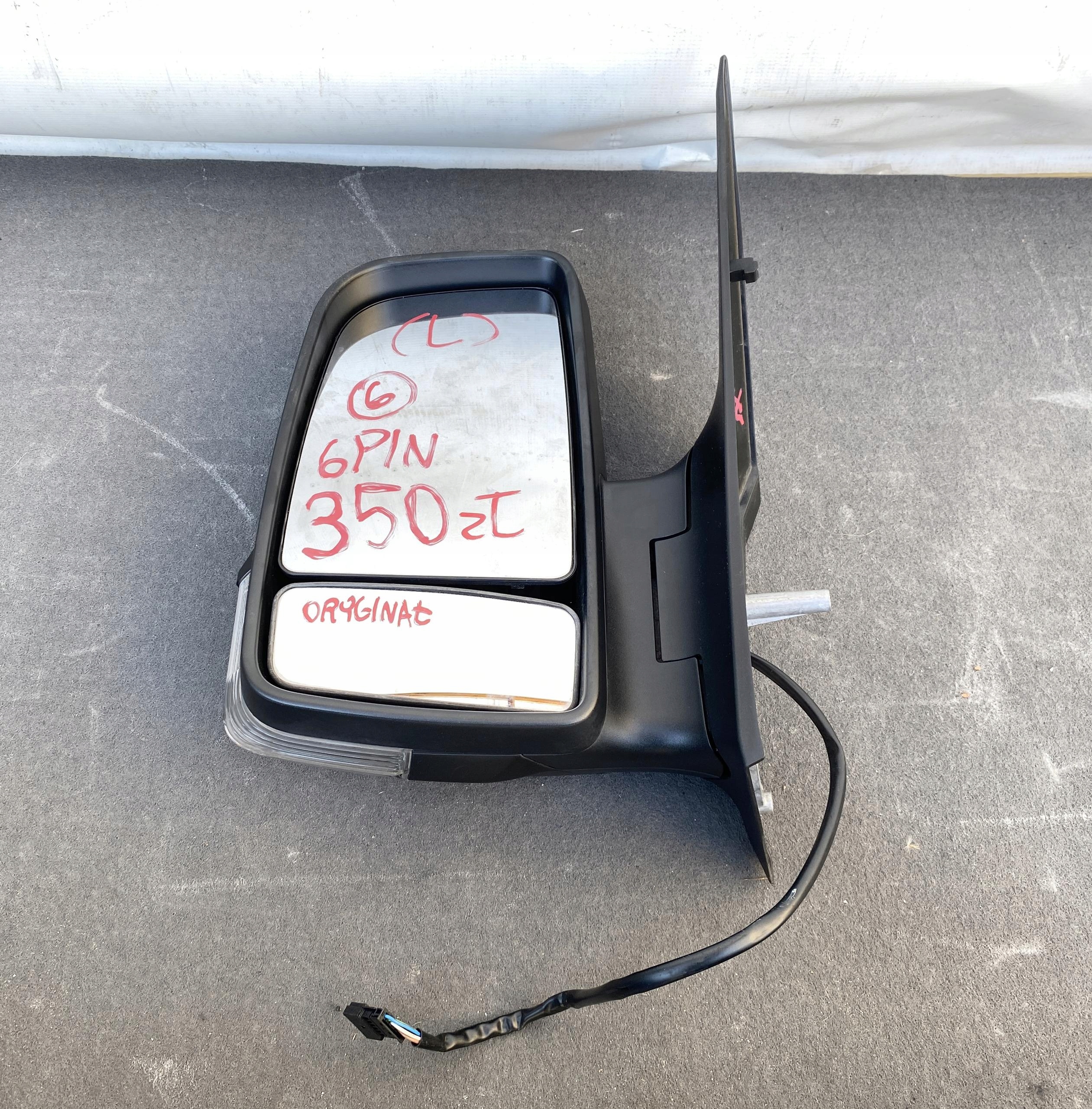 VW CRAFTER Sprinter 906 06- mirror left electrics 6 PIN original