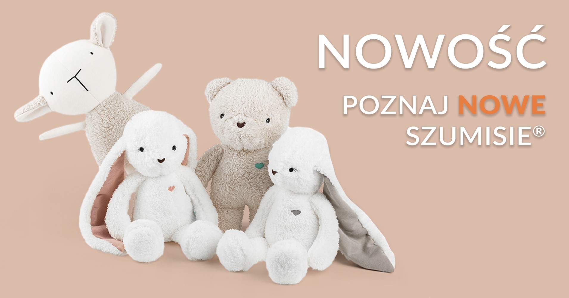 SZUMISIE- SZUMIĄCY MIŚ- BEŻ 5W1 Materiał tkanina