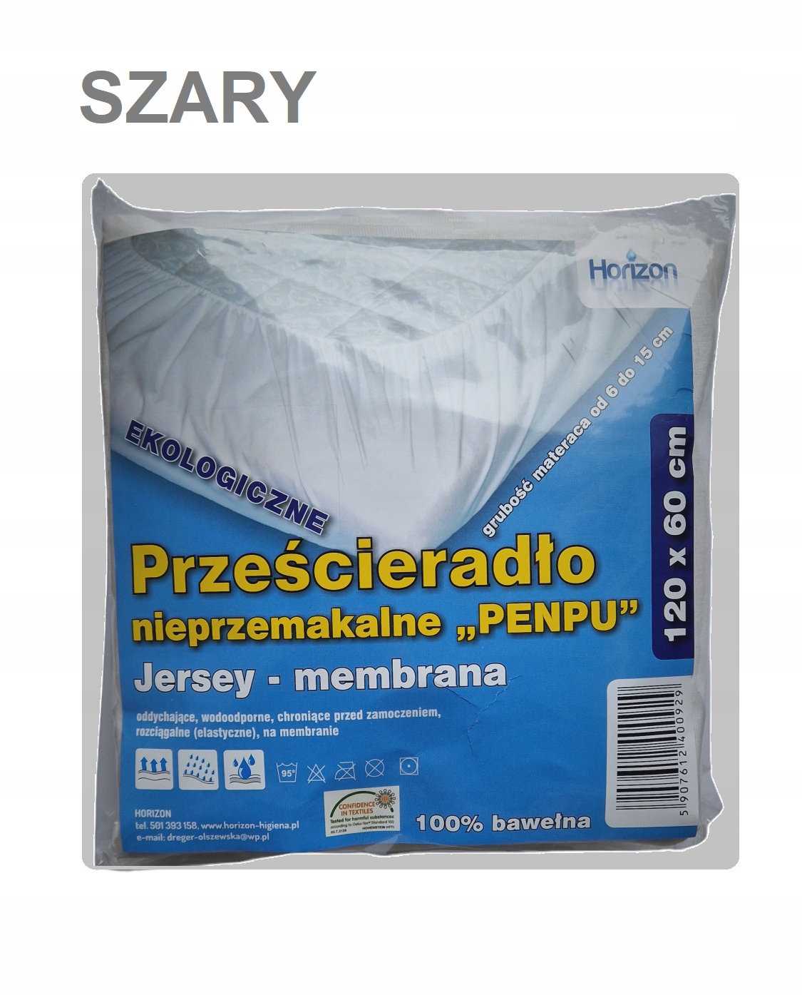 Nepropustné prostěradlo Jersey Premium Šedé