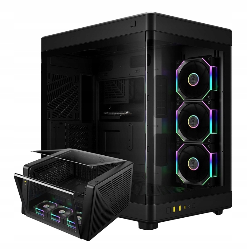 Počítačová Skříň počítačová skříň Gamdias Neso P1 Pro B Full Tower, černá