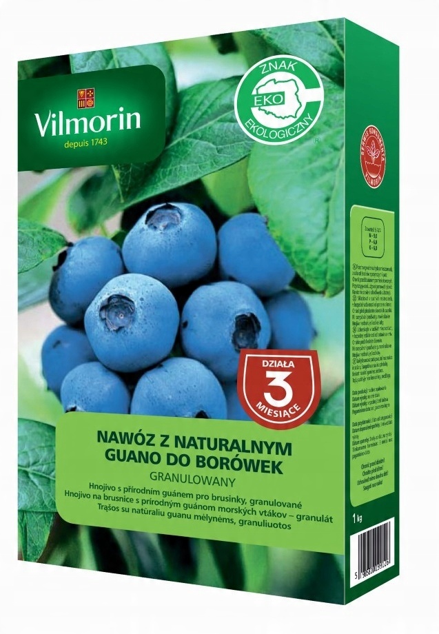 

Nawóz Guano Bio Naturalny Do Borówki 1 Kg Vilmorin