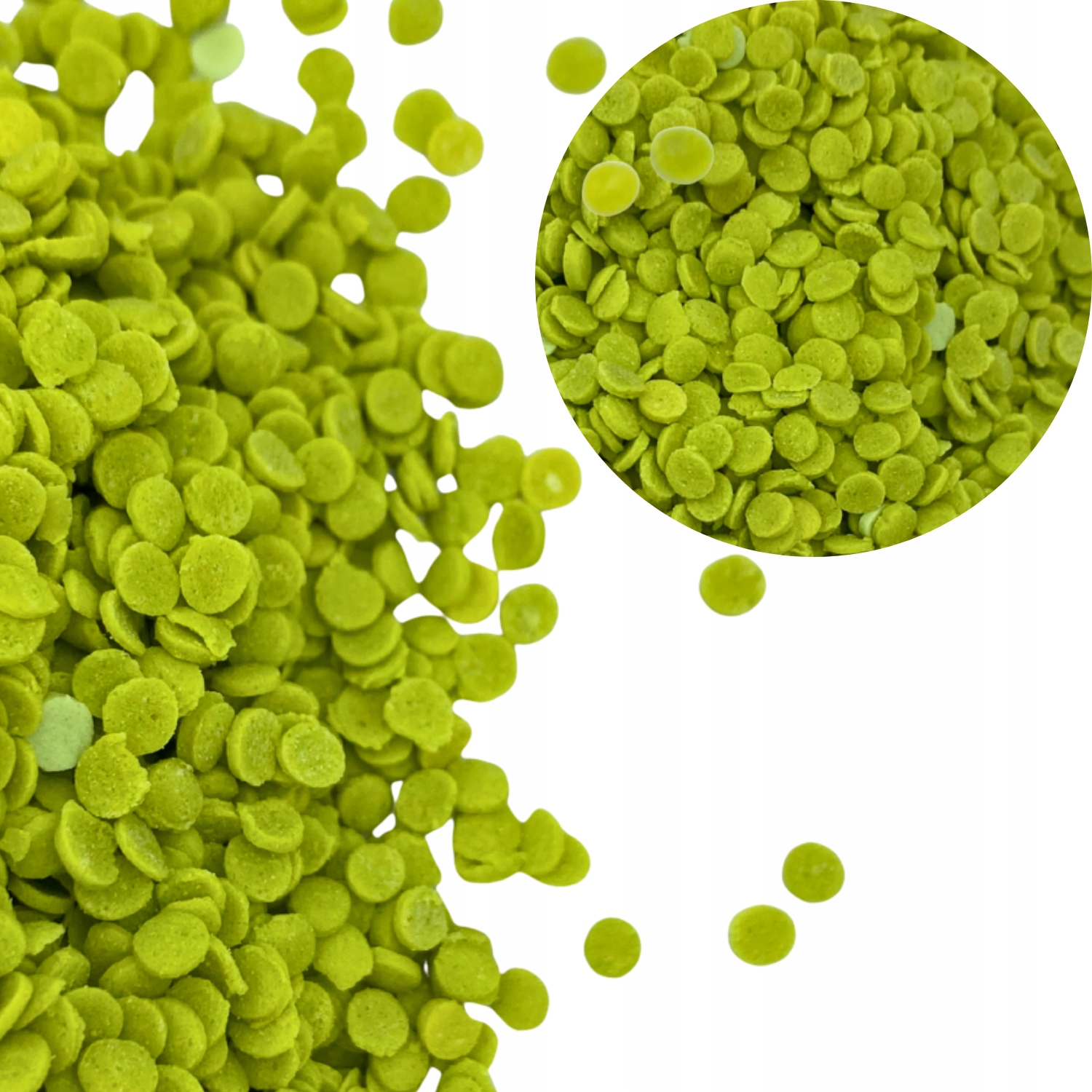 Posypka cukrowa limonkowa 1kg – Dekoracja do tortów ciast deserów