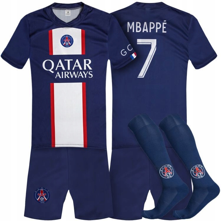 

Mbappe 7 Strój Piłkarski Psg i Getry 140 cm