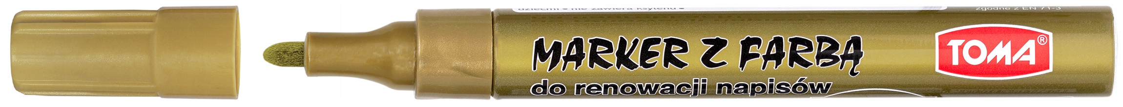 MARKER OLEJOWY TOMA ZŁOTY do renowacji nagrobków Kod producenta TO-448
