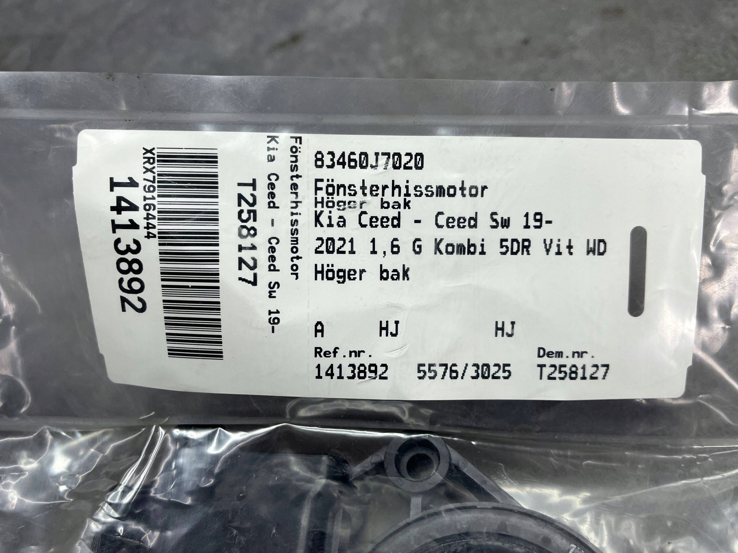 KIA CEED III 2018- 22 mini motor windows front left right 82460-J7010 !J