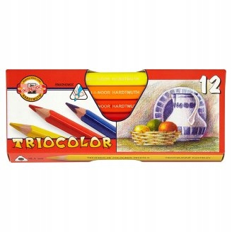 Pastelky 12k. Tricolor koh-i-noor