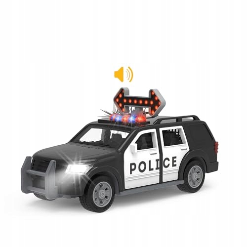 Driven by Battat - Micro Police SUV - Toy Car with Lights and Sound - Rescu