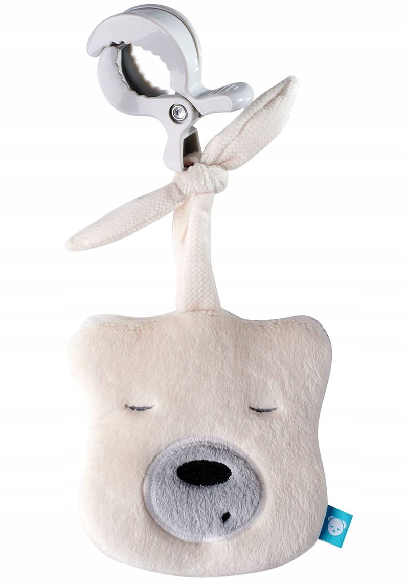 Szumisie Szumiący Miś Mini. Zawieszka do wózka - Ecru