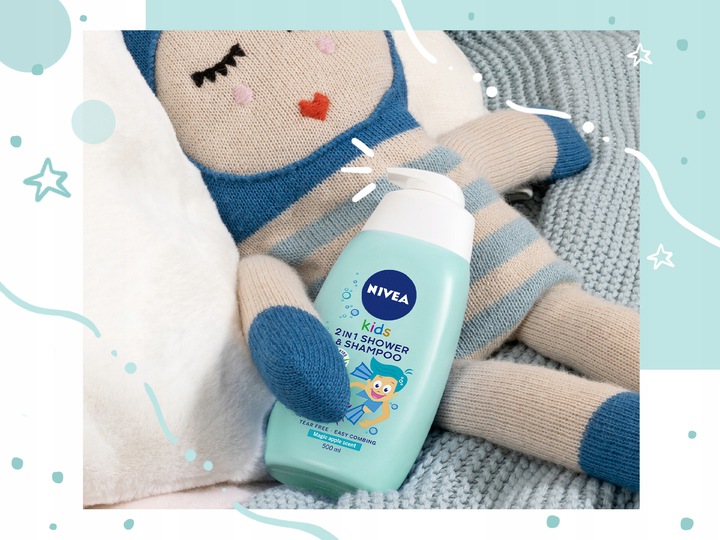 NIVEA KIDS żel 2w1 jabłkowe karmelki 500ml Wielkość Produkt pełnowymiarowy