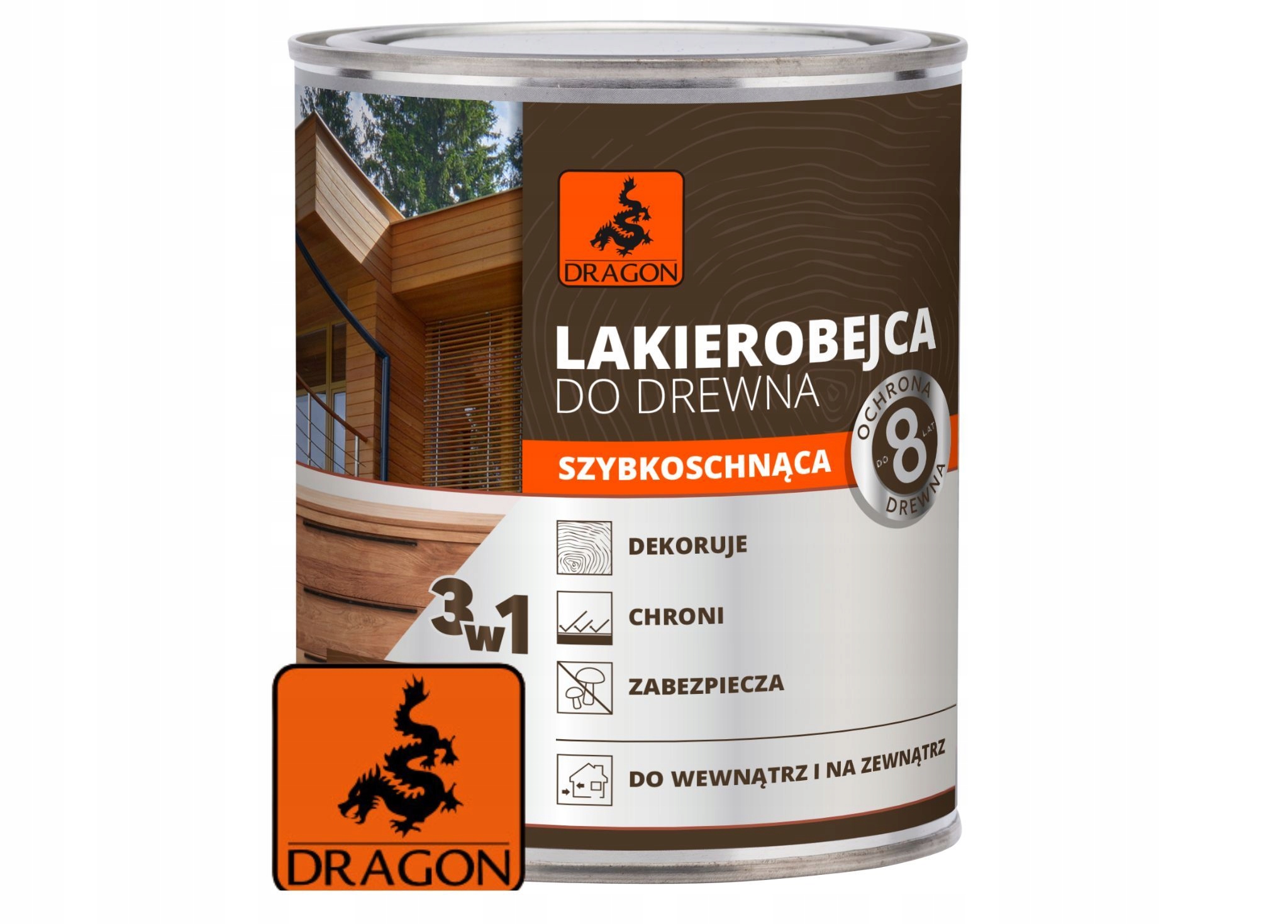 Dragon Lakierobejca szybkoschnąca szara 5l