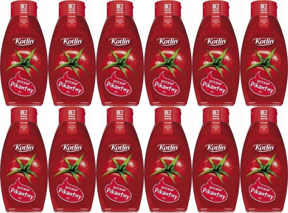 Kotlin Ketchup pomidorowy Pikantny 650g x12