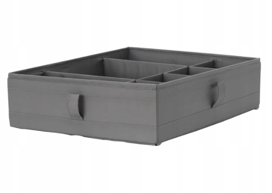 

Ikea Skubb pudełko ciemnoszare 44x34 z przegrodami
