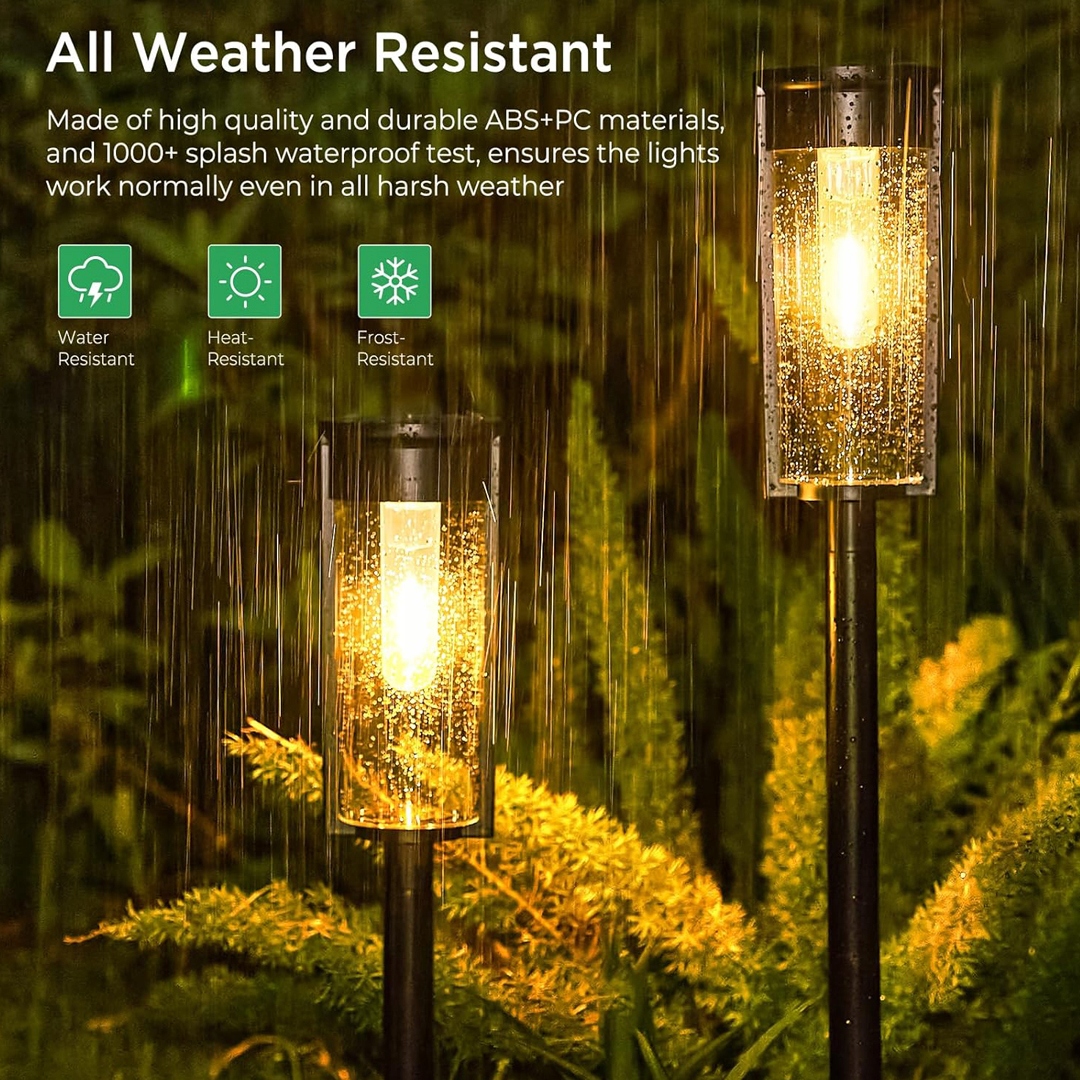 SOLARNE OŚWIETLENIE ŚCIEŻKI OGRODOWEJ - CIEPŁE ŚWIATŁO - 6 SZT - SL1140 Marka bez marki