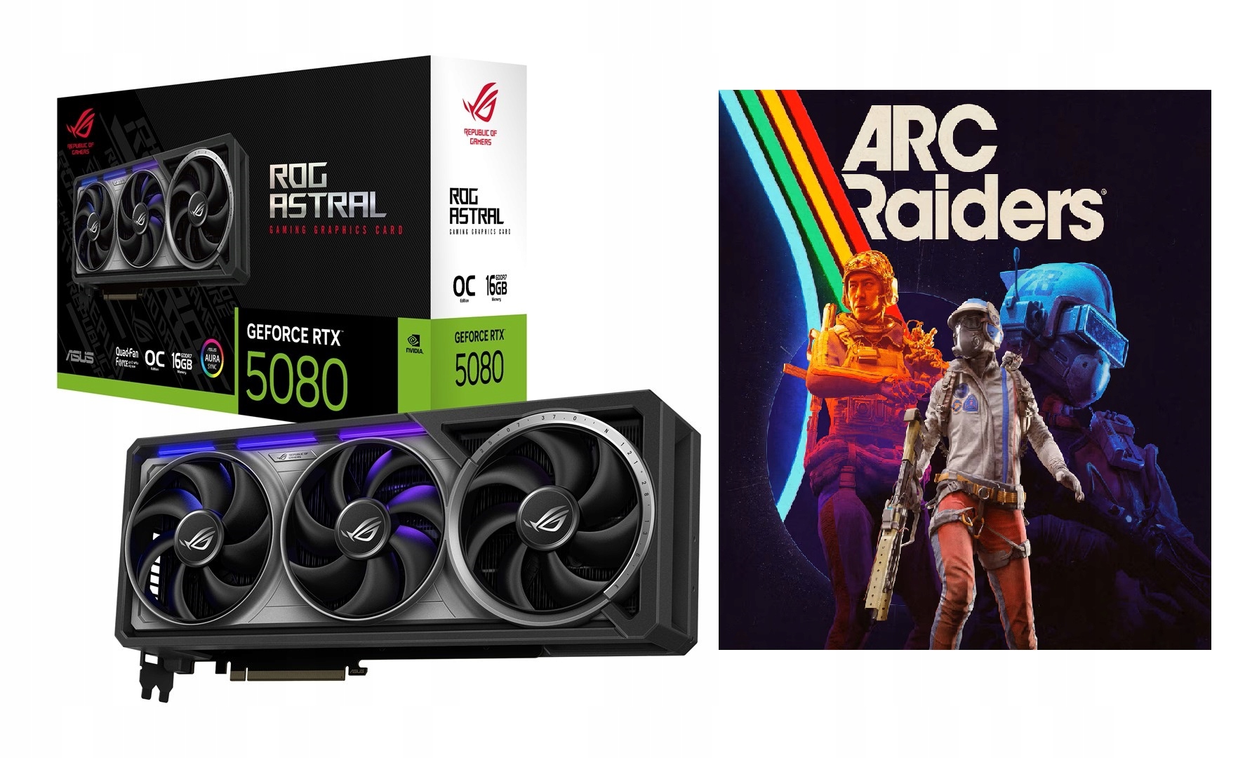 Karta graficzna Asus Rog Astral RTX 5080 OC 16GB • Cena