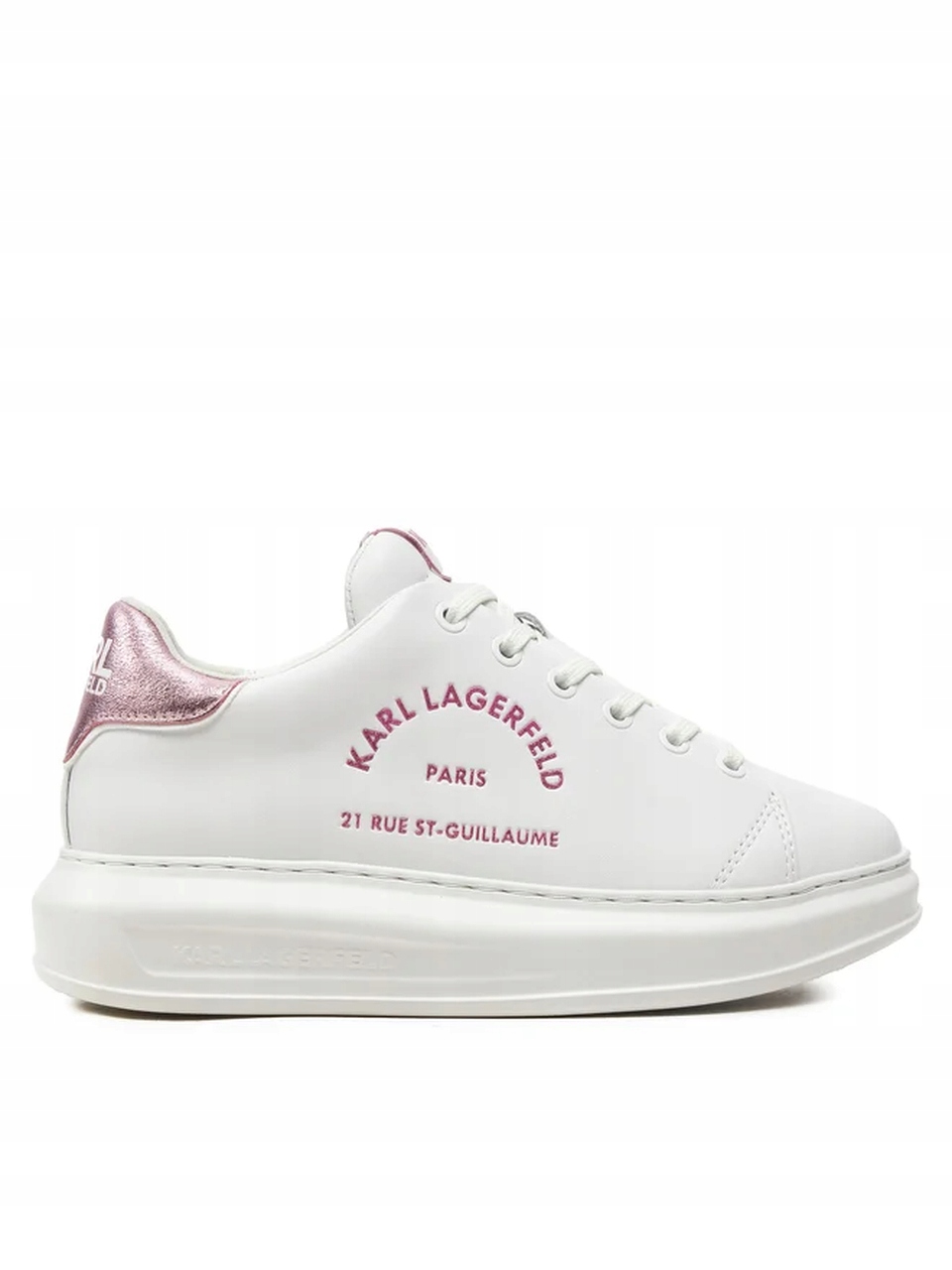 Karl Lagerfeld Dámské boty Kapri Metal Maison Glitter White Pink 40