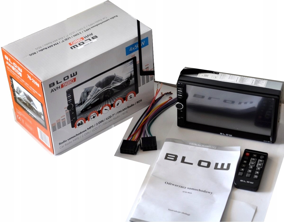 RADIO SAMOCHODOWE 2DIN 7 PLAY USB SD MP5 MP3 50W Głębokość produktu 17 cm