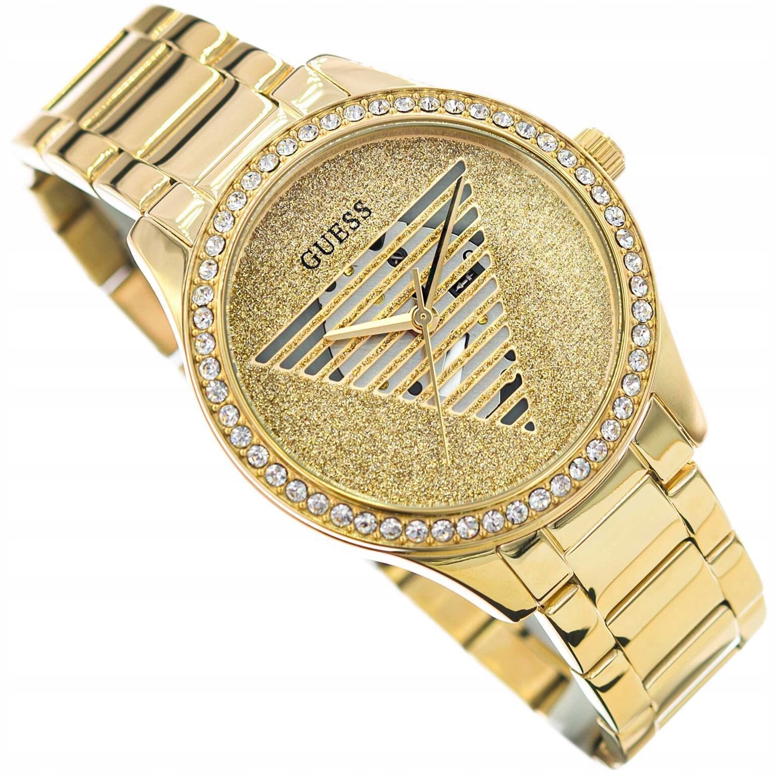 Dámské Hodinky Guess GW0605L2 Idol Na Náramku, Zlaté S Krystaly