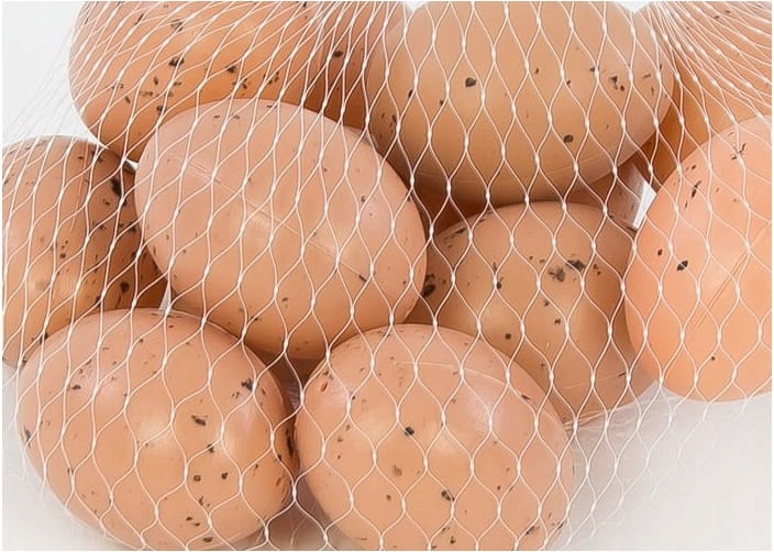 

Jajka plastikowe w siatce 5cm naturalne 12szt