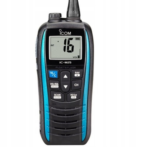 Icom IC-M25 Euro Marine Blue ręczny radiotelefon morski, IPX7, 5W