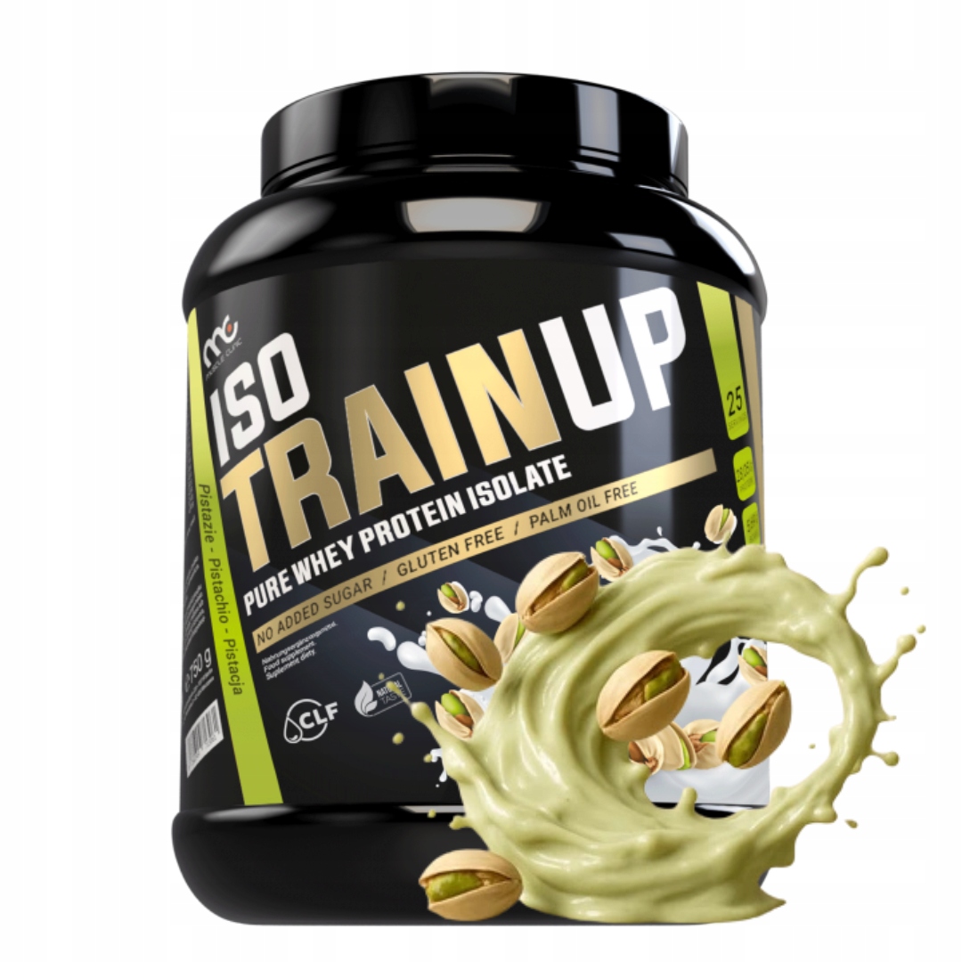Muscle Clinic Iso Train Up 750 g Wpi proteinový izolát pistácie