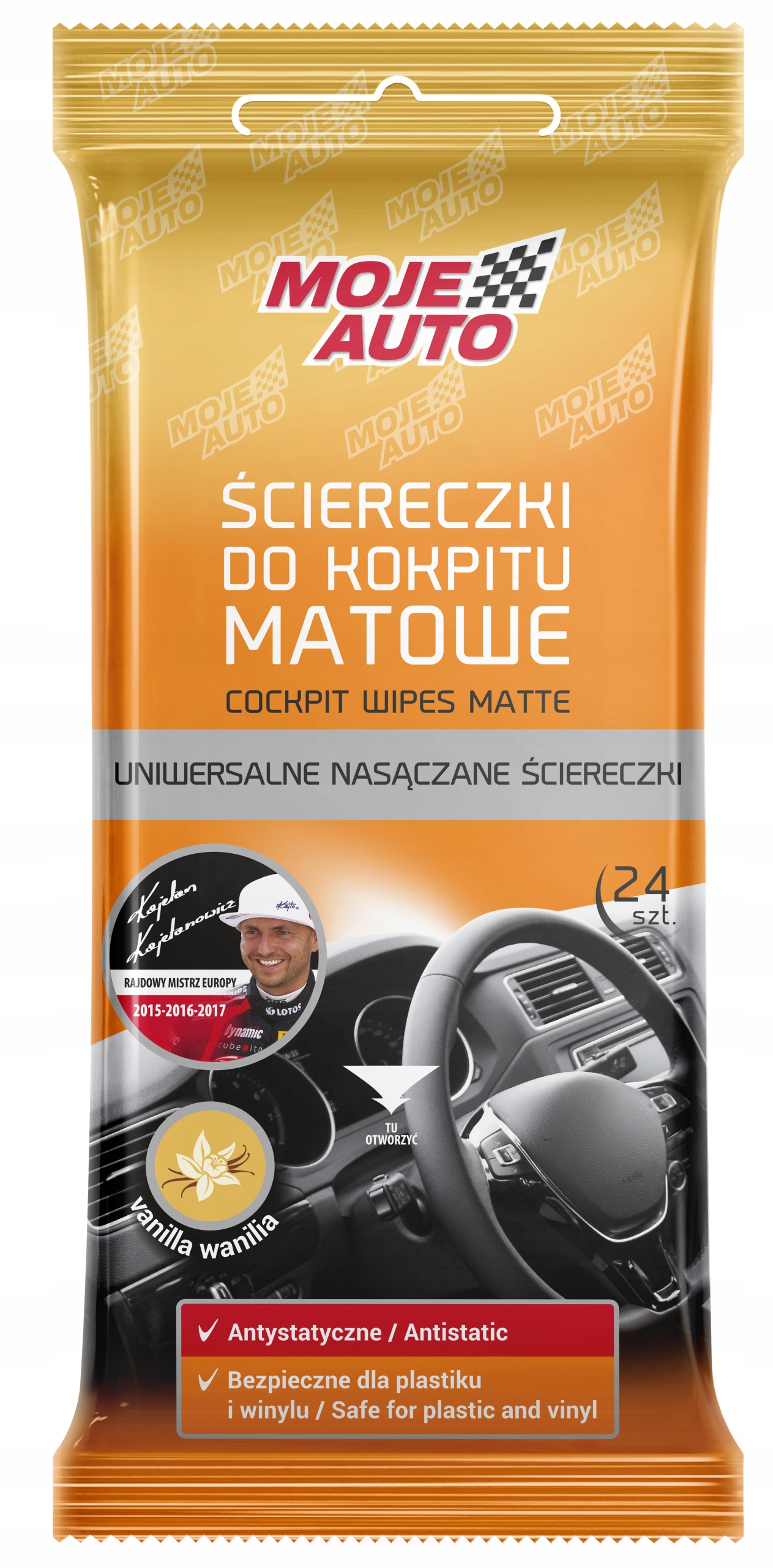 

Moje Auto Ściereczki Do Kokpitu Matowe Wanilia 24X