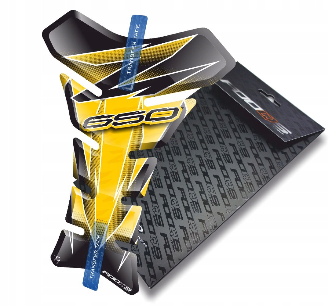 Tank-pad od firmy Fooqs pro Kawasaki Z-650 Žlutý