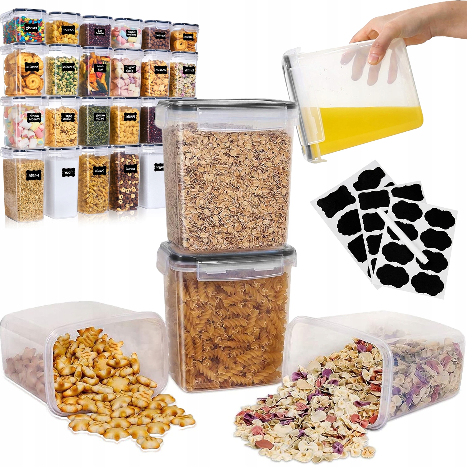 Sada 24 Nádob Na Uchovávání Potravin