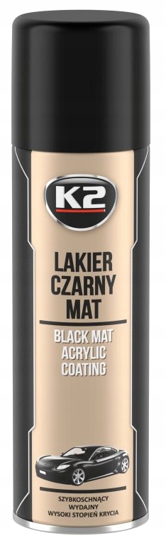 K2 _ LAKIER CZARNY MAT SZYBKOSCHNĄCA MATOWA FARBA AKRYLOWA 500ML _ L340 Producent K2