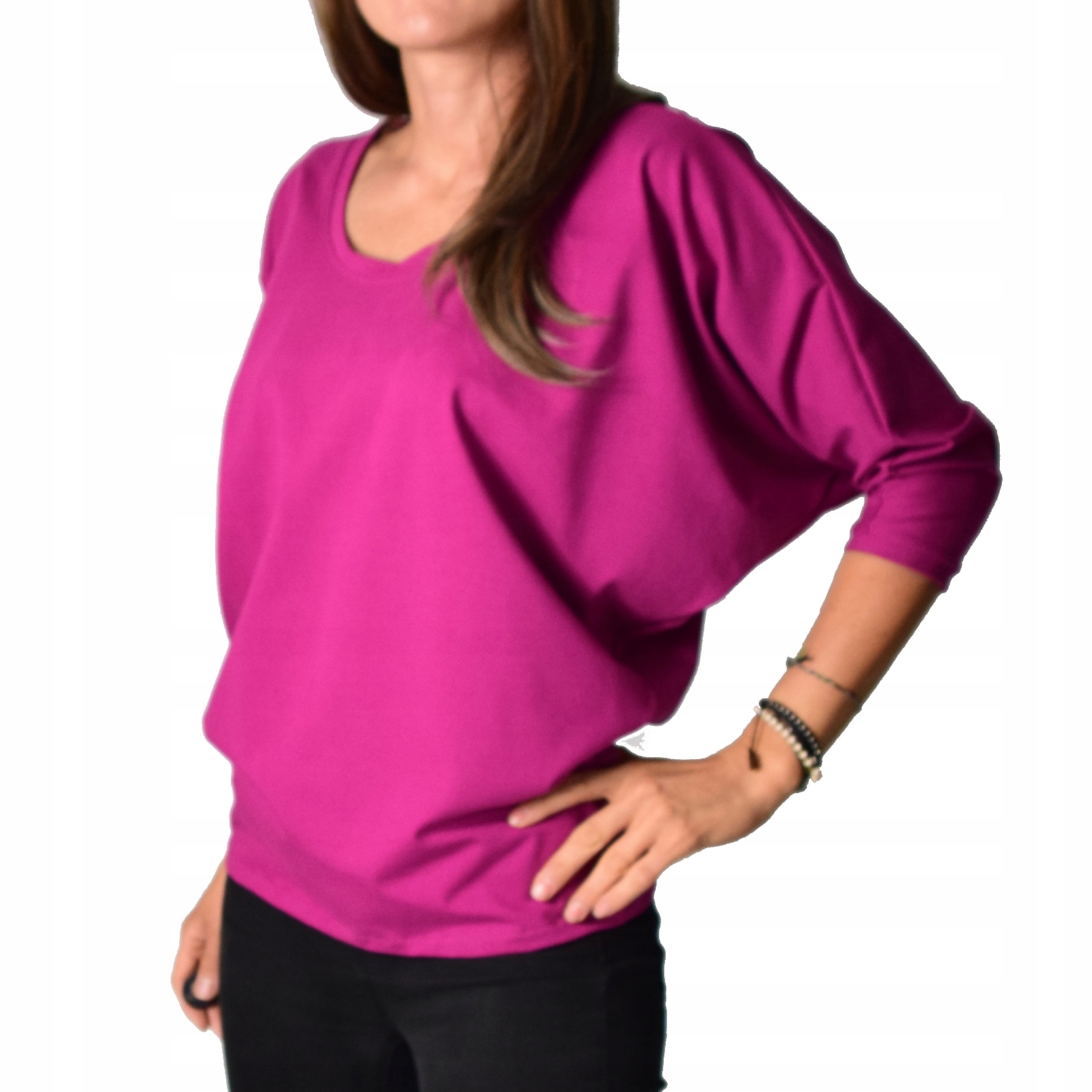 XL/2XL Elza bluzka nietoperz bawełna Polska produkcja collibri 1417