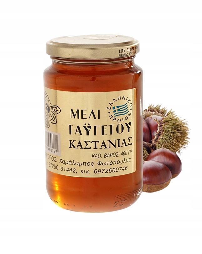 Miód kasztanowy-spadziowy 960 g