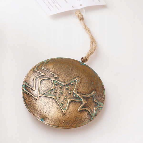 

Zawieszka świąteczna metalowa ozdoba z gwiazdkami