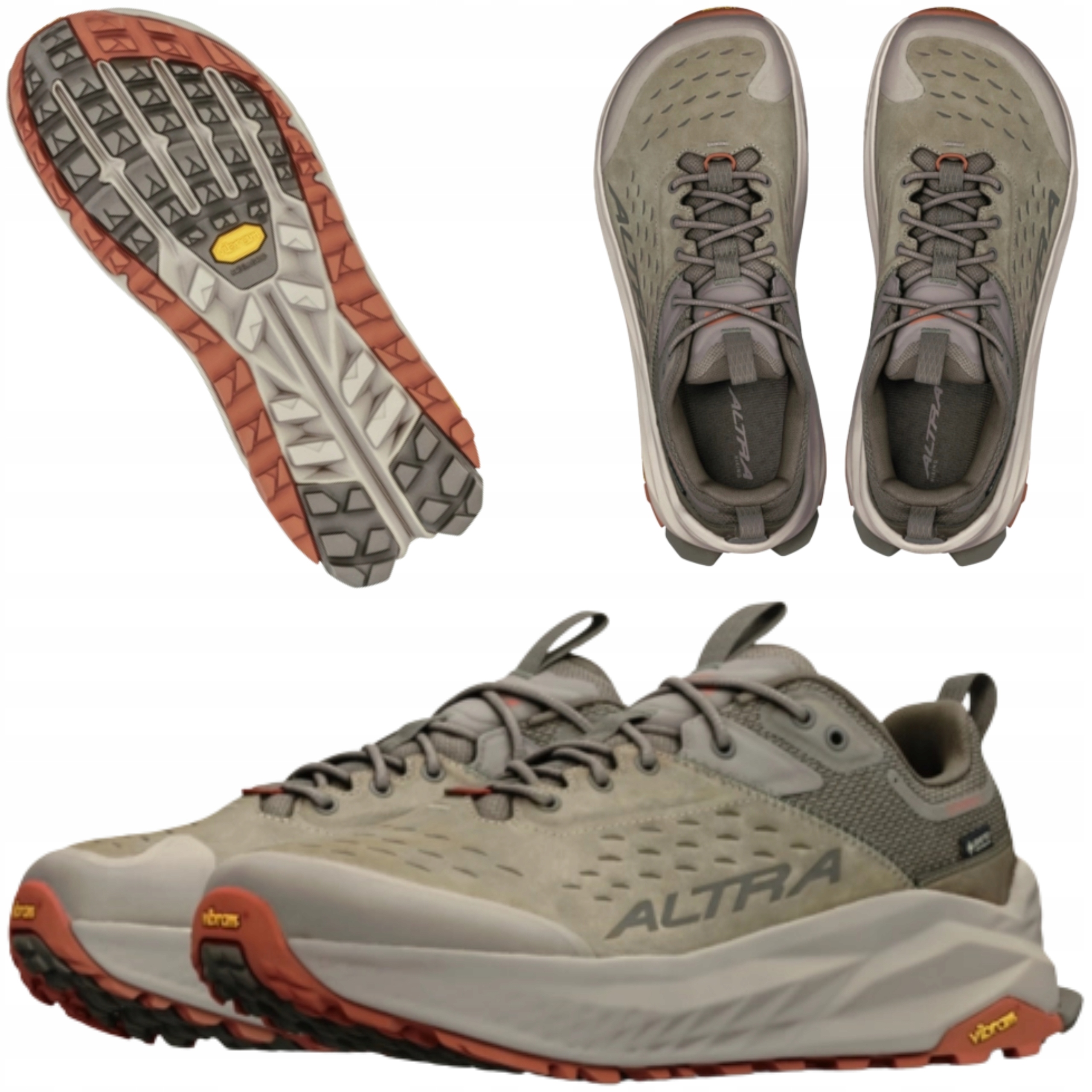 Buty Trekkingowe Wodoodporne Męskie Altra Olympus 6 Hike Low Gtx Brąz 46