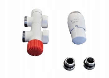 Vario Term Termostatický Set Twins Jednoduchý Biely Lesklý