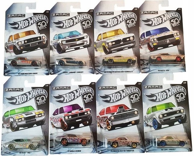 

1x Hot Wheels 50 Rocznica Zamac FRN23 8 wzorów