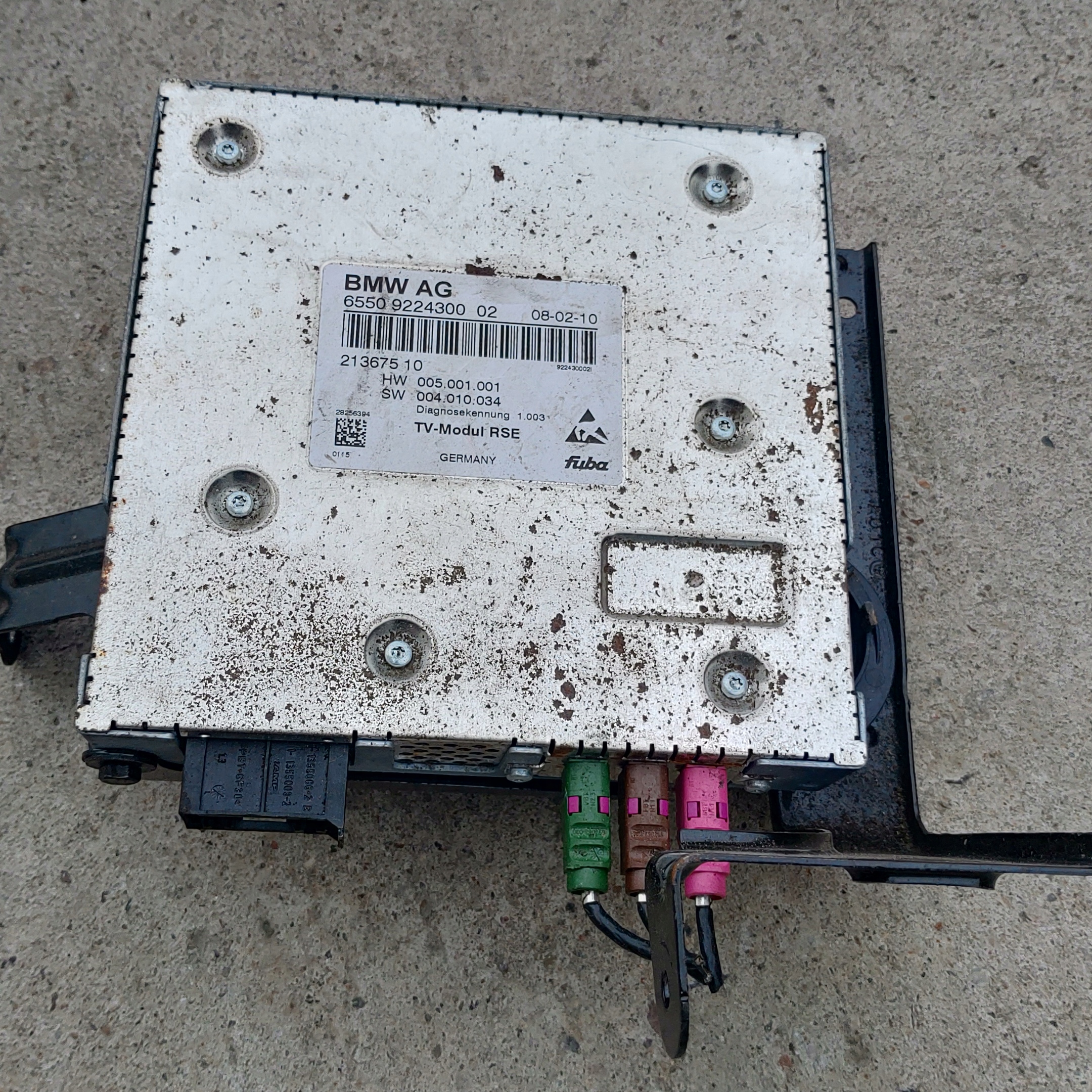 BMW X5 E70 X6 E71 modul tuner TV 9224300