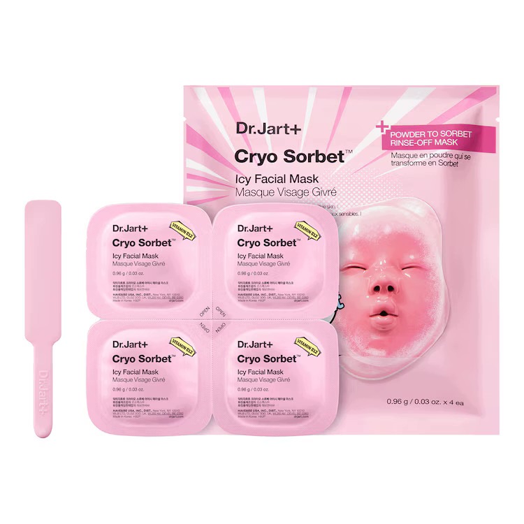 Dr.jart+ Masky na obličej Cryo Sorbet Icy 4x0,96 g