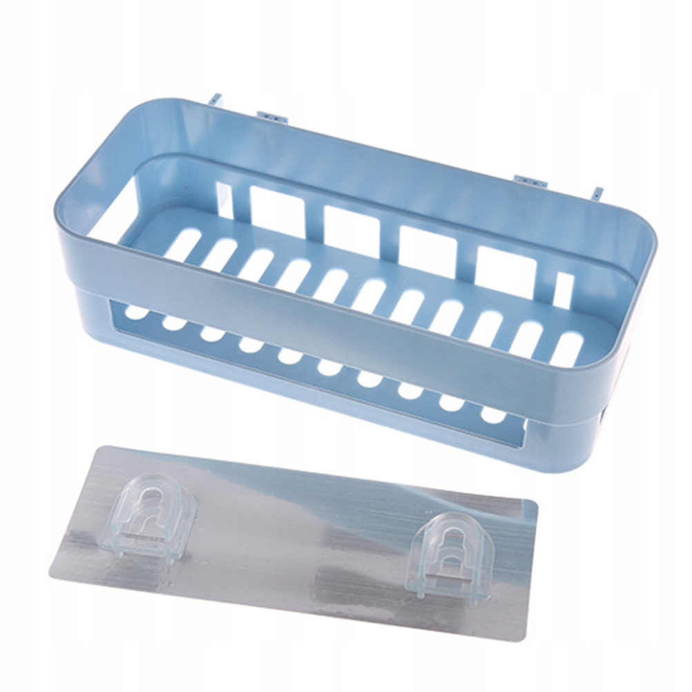 SAMOPRZYLEPNY PLASTIKOWY ORGANIZATOR PÓŁEK ŁAZIENKOWYCH