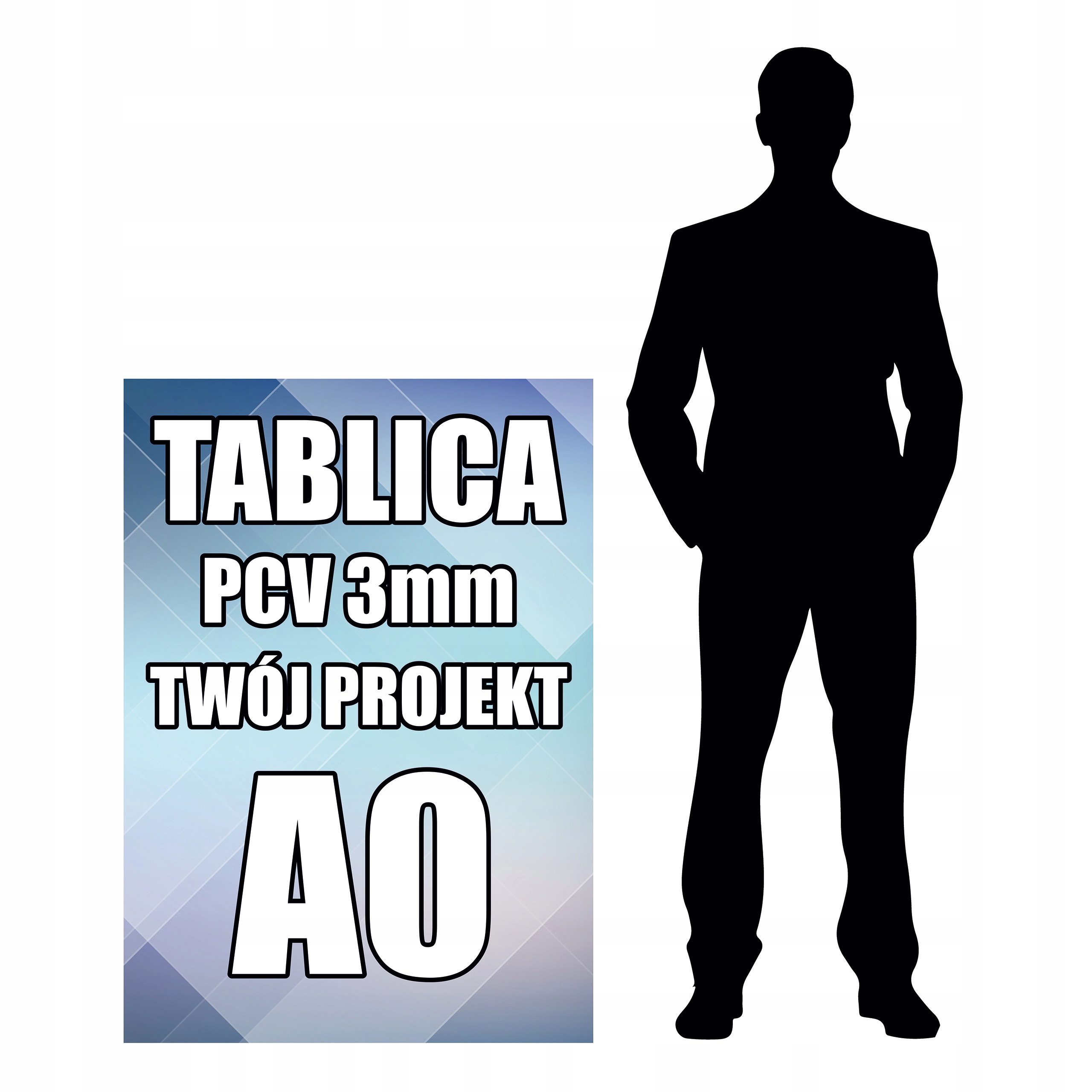 Tablica Szyld A0 Twój Projekt Zdjęcie Obraz Plansza dla Firm Pcv 3mm Uv
