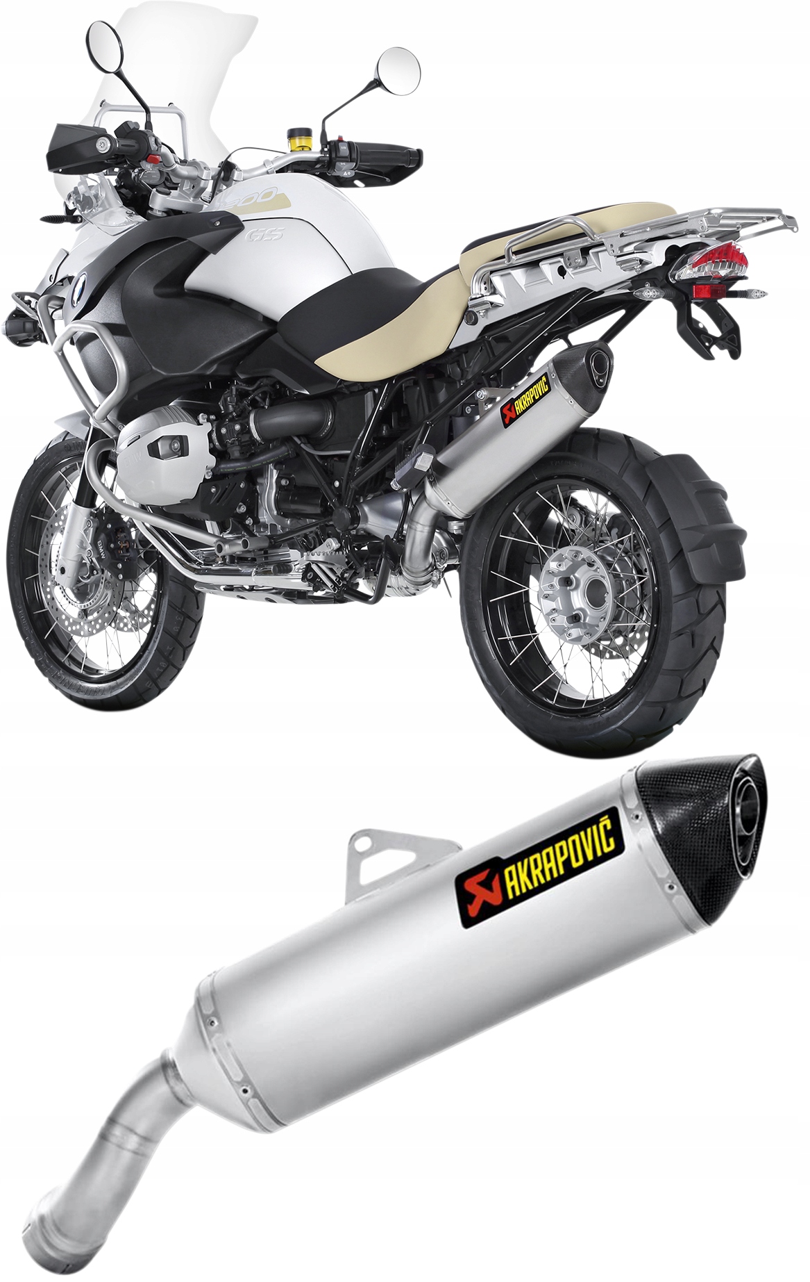 Tłumik Wydech Akrapovic BMW R 1200 GS / ADVENTURE / TRIPLE / ABS 2010 ...