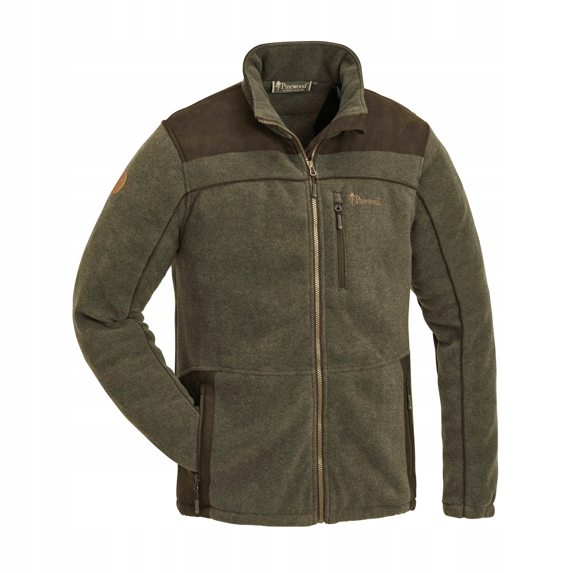 Bluza polarowa myśliwska Pinewood Prestwick Exclusive L zamszowe wstawki
