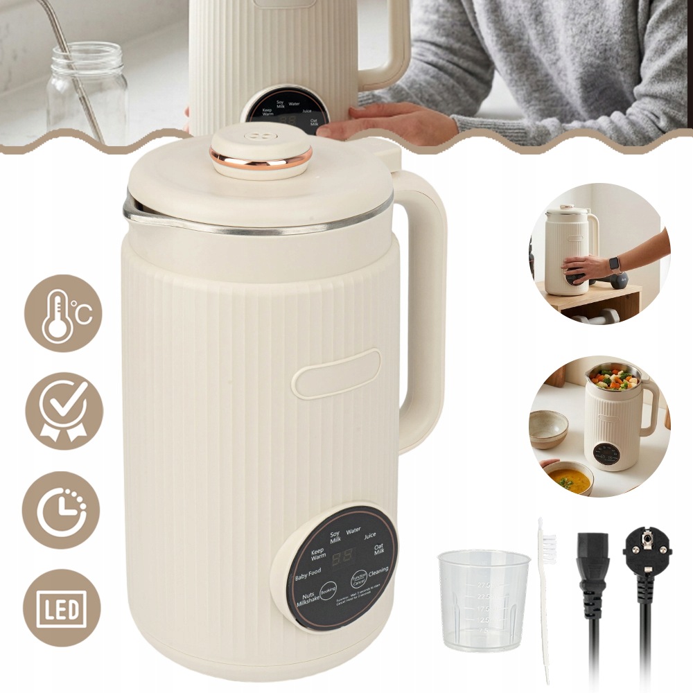 Automatický Stroj Na Rostlinné Sójové Mléko A Sójový Nápoj 1,2 L 800 W