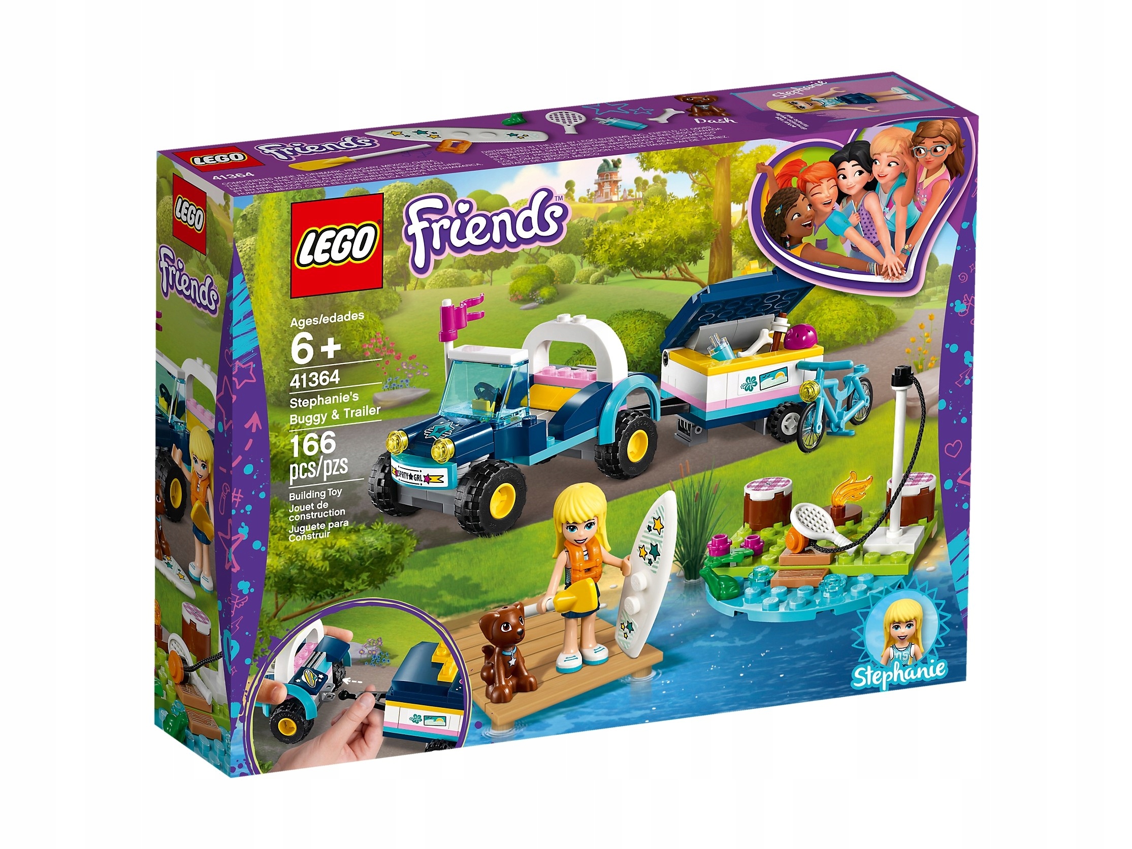 Lego Friends 41364 Vozík s přívěsem Stephanie Nové
