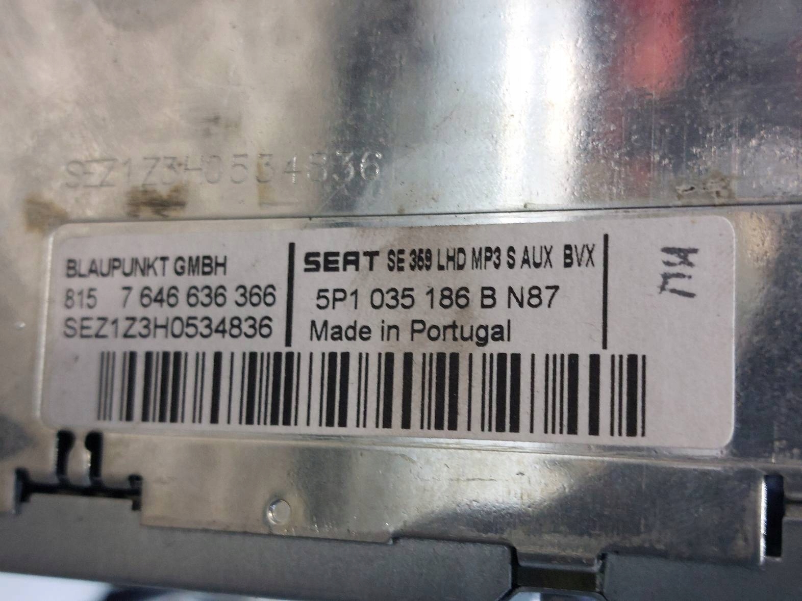 RADIO ODTWARZACZ SEAT ALTEA XL 5P1035186B