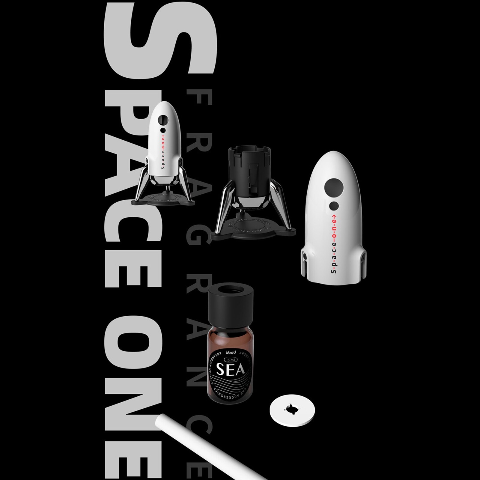 Для автомобіля космічна ракета прикраса міні перфорація