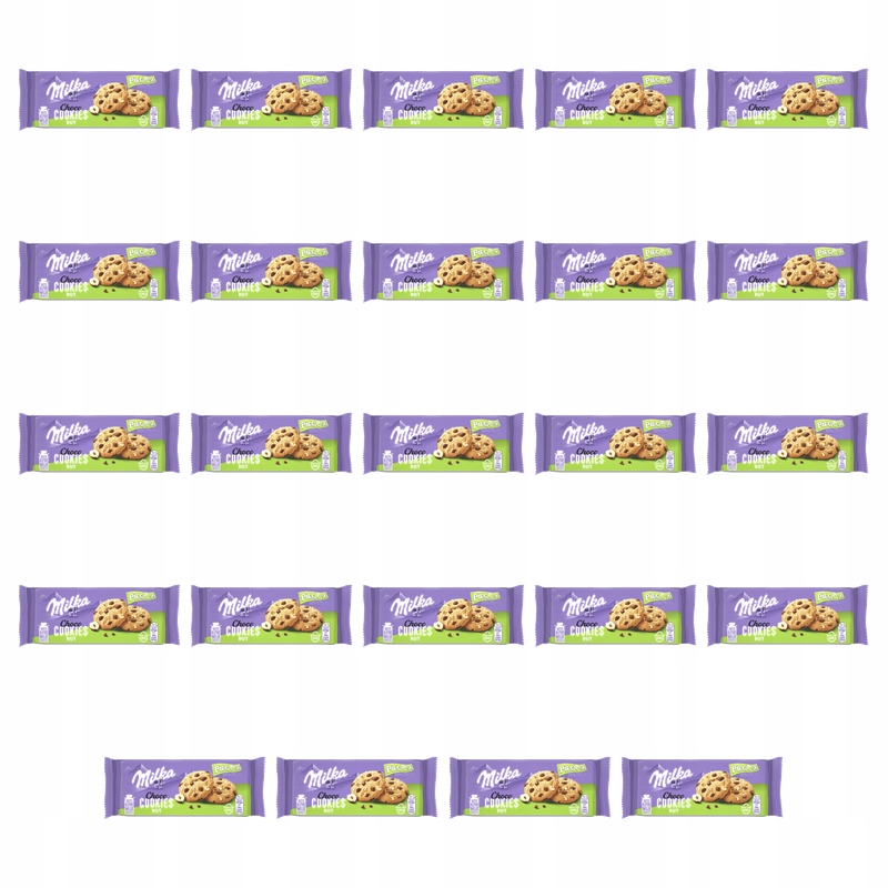 Milka Ciasteczka Pieguski Choco Ciastka z Kawałkami Czekolady 135g X24